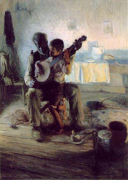Henry Ossawa Tanner Henry Ossawa Tanner, The Banjo Lesson, China oil painting art